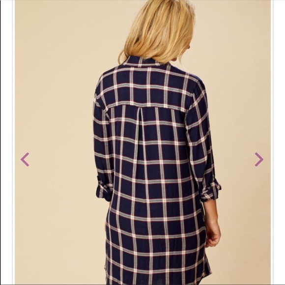 NWT ❤️❤️‎ Altar’d State Rizzy Plaid Shirt Dress - Picture 5 of 5